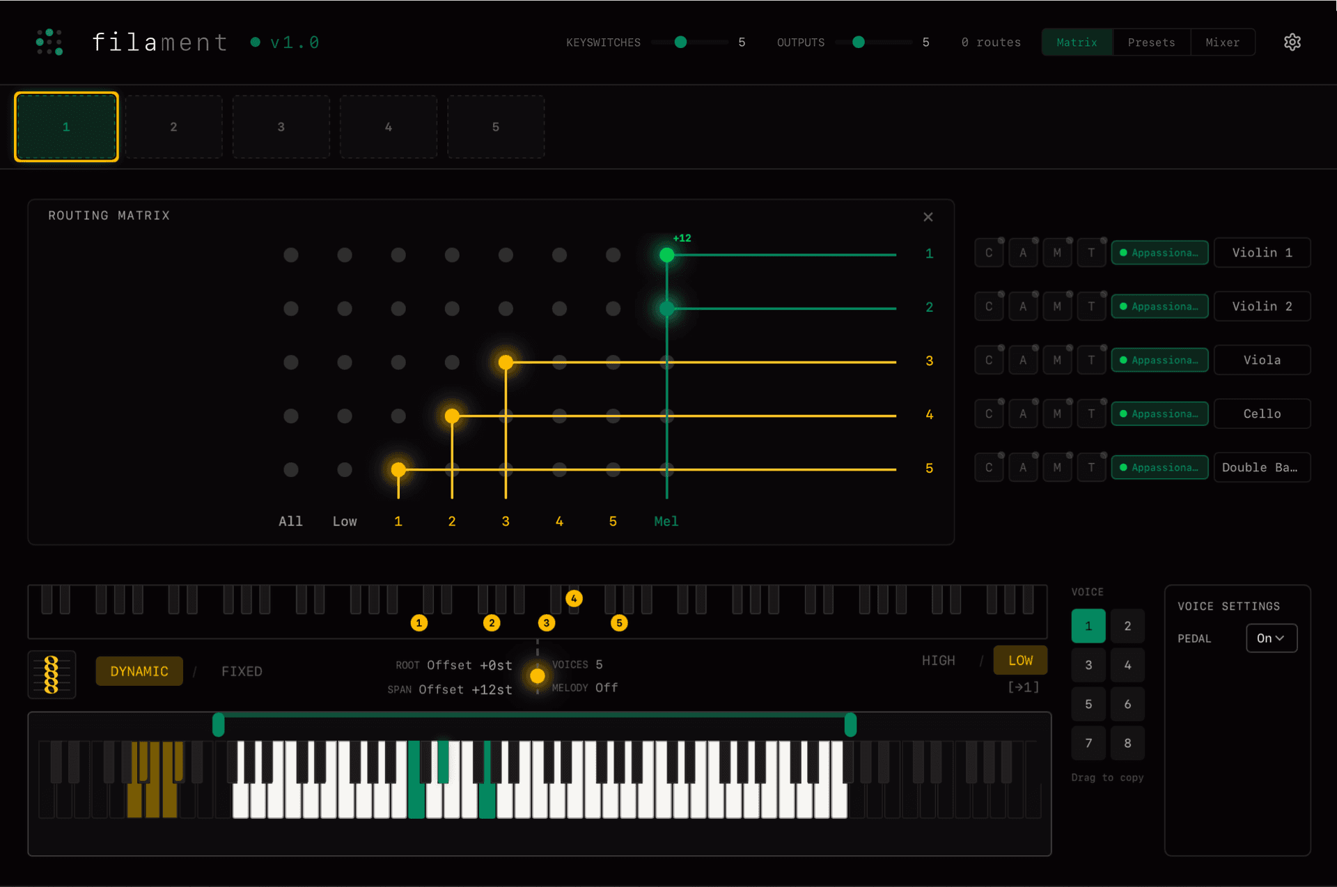 64-Output Routing Matrix
